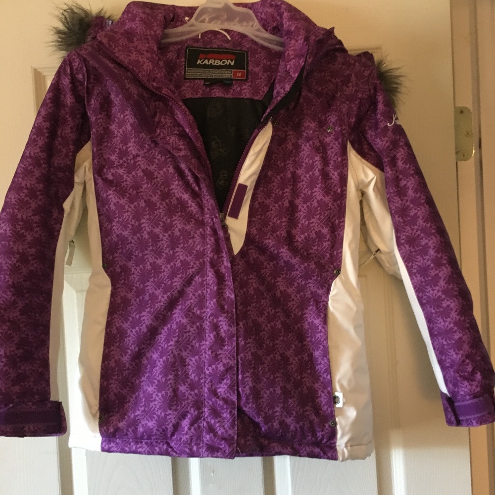 Karbon ski jacket w/pants girls size 12 Beautiful!